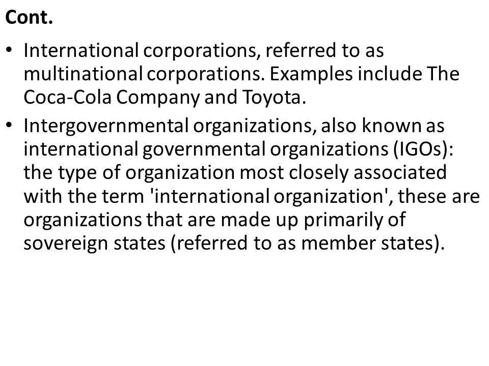 Multinational Companies